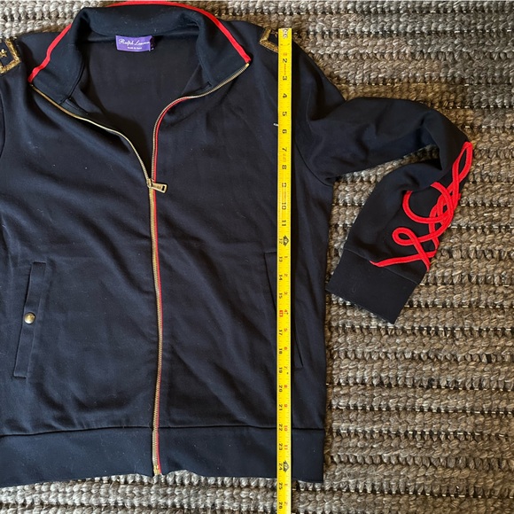 Ralph Lauren Purple Label Uniform Embellished Full Zip - Picture 7 of 9